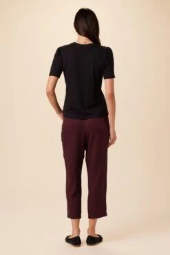 Odilia Reverie Slub Tee - Black -Mode Weft Sales Store 9828 Odilia Black 3