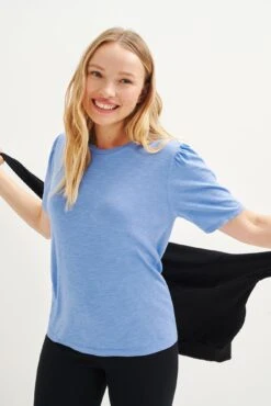 Odilia Reverie Slub Tee - Sky