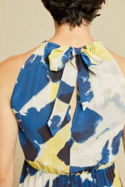 Dominica Silk Dress - Dusk -Mode Weft Sales Store 9866 Dominica Dusk Print 1550 web a8699bf1 875e 4096 97d3 2a366ac62003