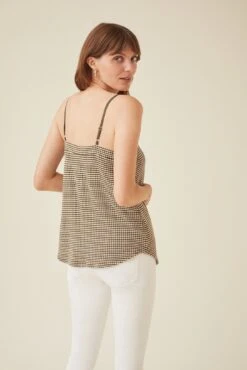 Barlow Scallop Knit Cami 16 Barlow Scallop Knit Cami -Mode Weft Sales Store 9914 BARLOW KNIT OLIVE 0114 web