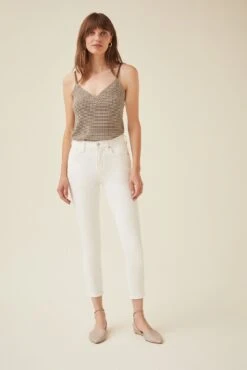 Barlow Scallop Knit Cami 15 Barlow Scallop Knit Cami -Mode Weft Sales Store 9914 BARLOW KNIT OLIVE 0175 web