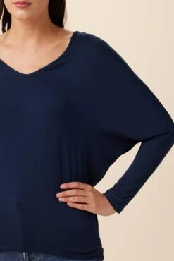 Mayr Long Sleeve Dream Knit Tee - Ocean -Mode Weft Sales Store 9938 LS Mayr Ocean 4