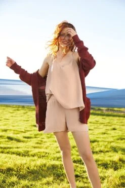 Gretta Cottonseed Cupro Tank - Rose -Mode Weft Sales Store coupe pro pj shorts 9345 RT 9d9d83c5 ed44 4695 bbfb 6b525f881dc1