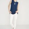Melis Keyhole Tank - Navy - ReAmour