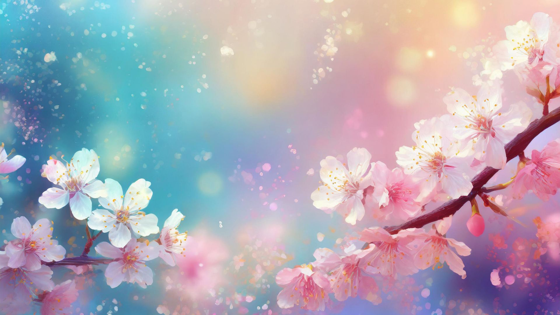 Mode Weft Sales Store -Mode Weft Sales Store Powerpoint Background Spring with Magical Pink Cherry Blossoms by SlidesCorner.com Backgrounds and Wallpapers